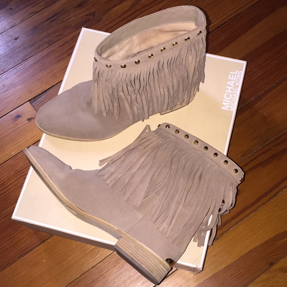 MK Fringe Booties
